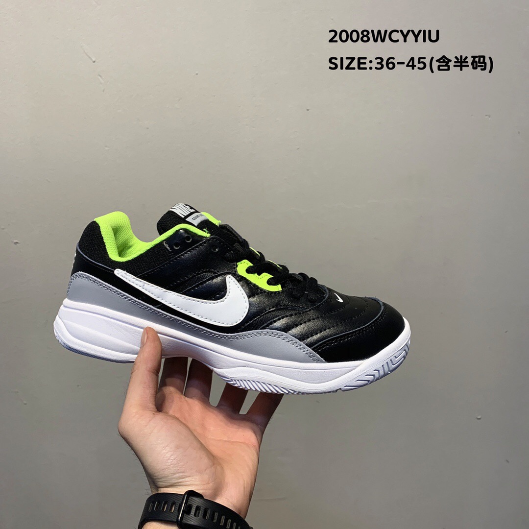 2020 Nike Court Lite 2 Black Green White Running Shoes
